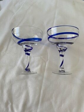 Pier 1 - Set Large Margarita Glasses - Oversized
